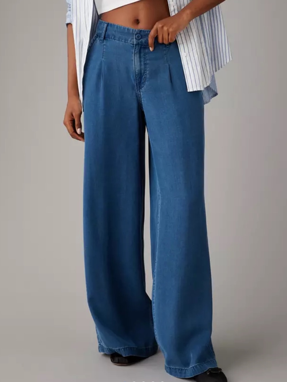 AE Dreamy Drape Stretch High-Waisted Trouser